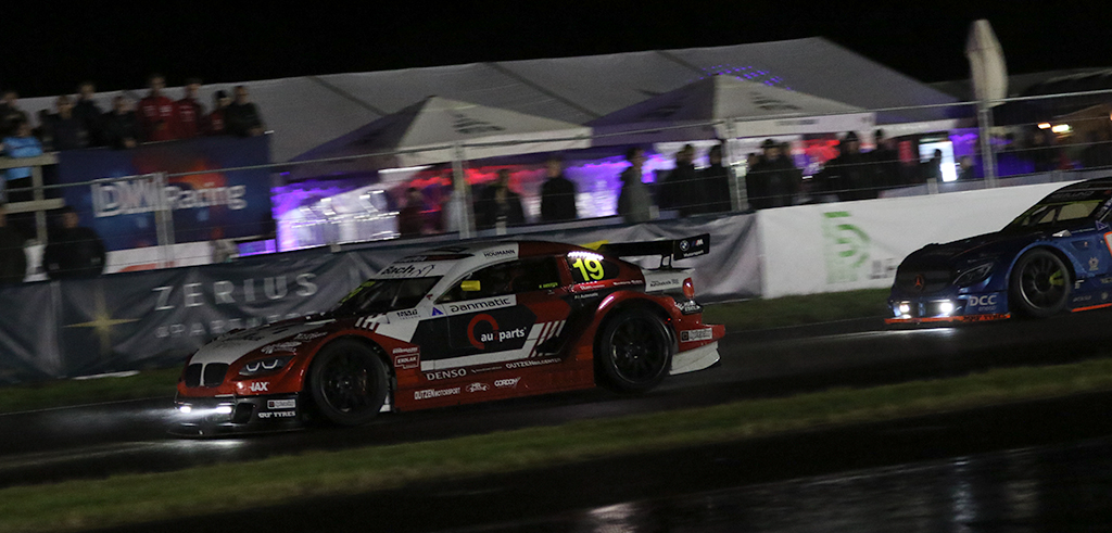 Martin Andersen snuppede føringen efter finalen ved Padborg Night Race.
(Foto: Motorsporten.dk)